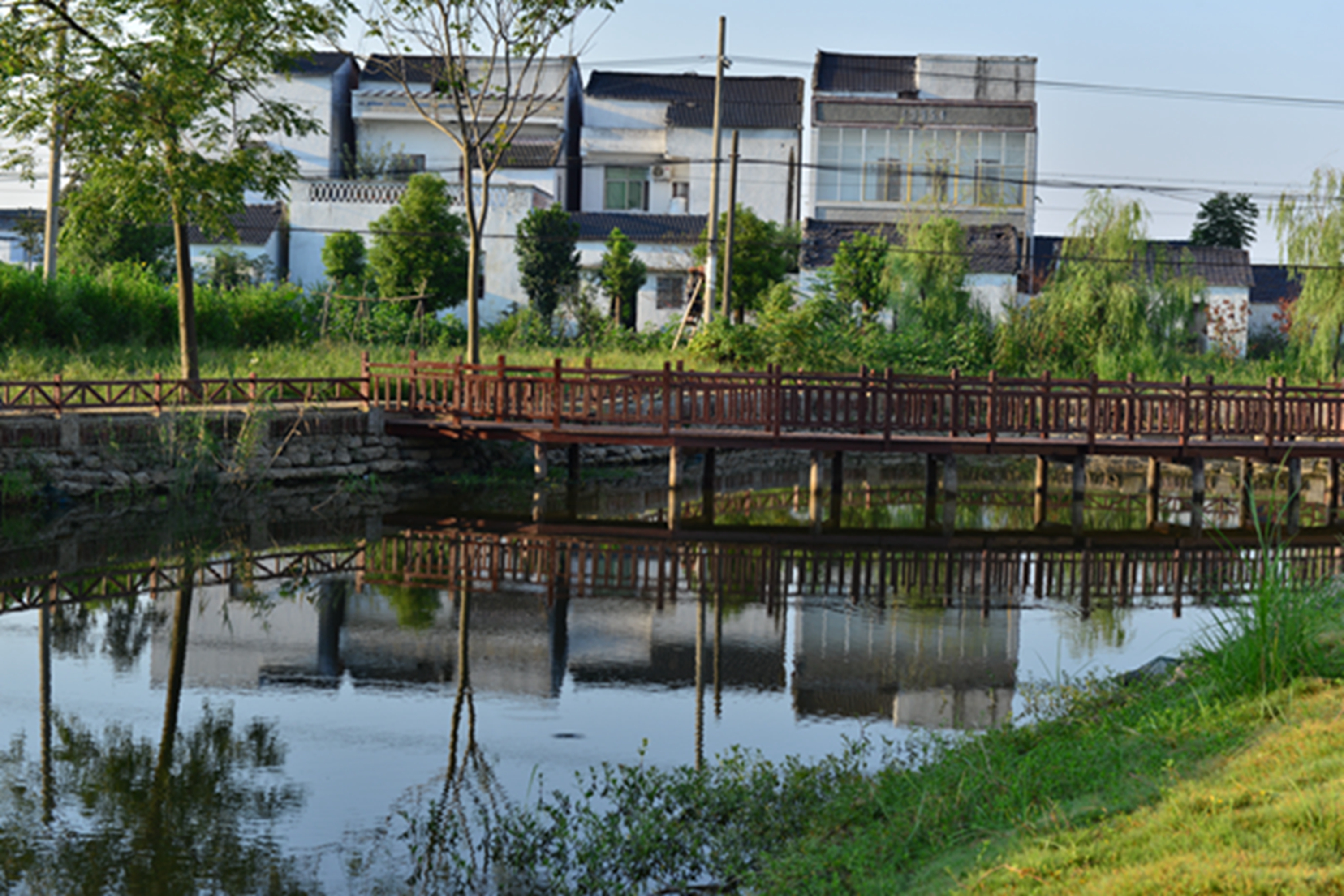 湖北仙桃胡场镇蔡滩村新农村面貌