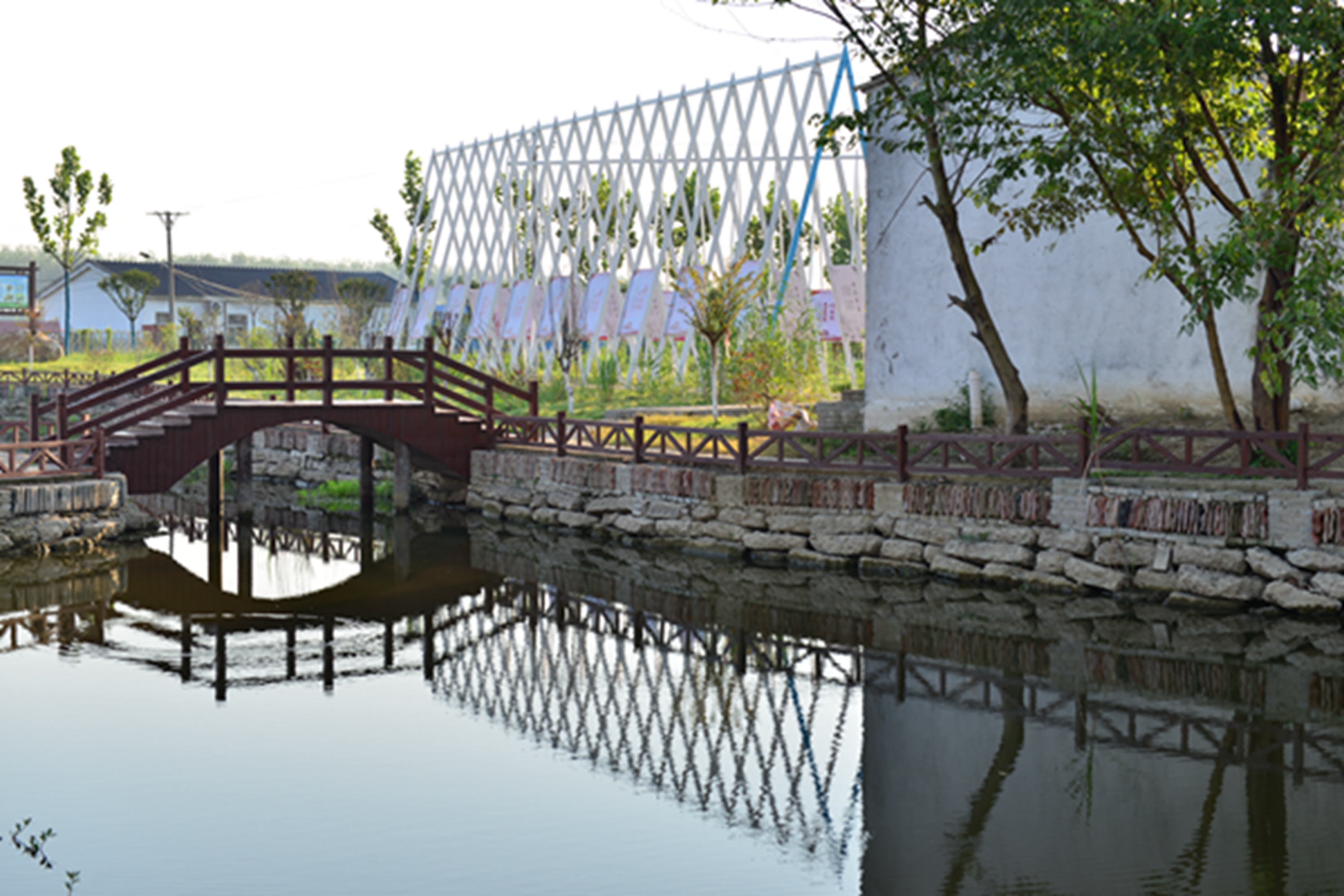 湖北仙桃胡场镇蔡滩村新农村面貌