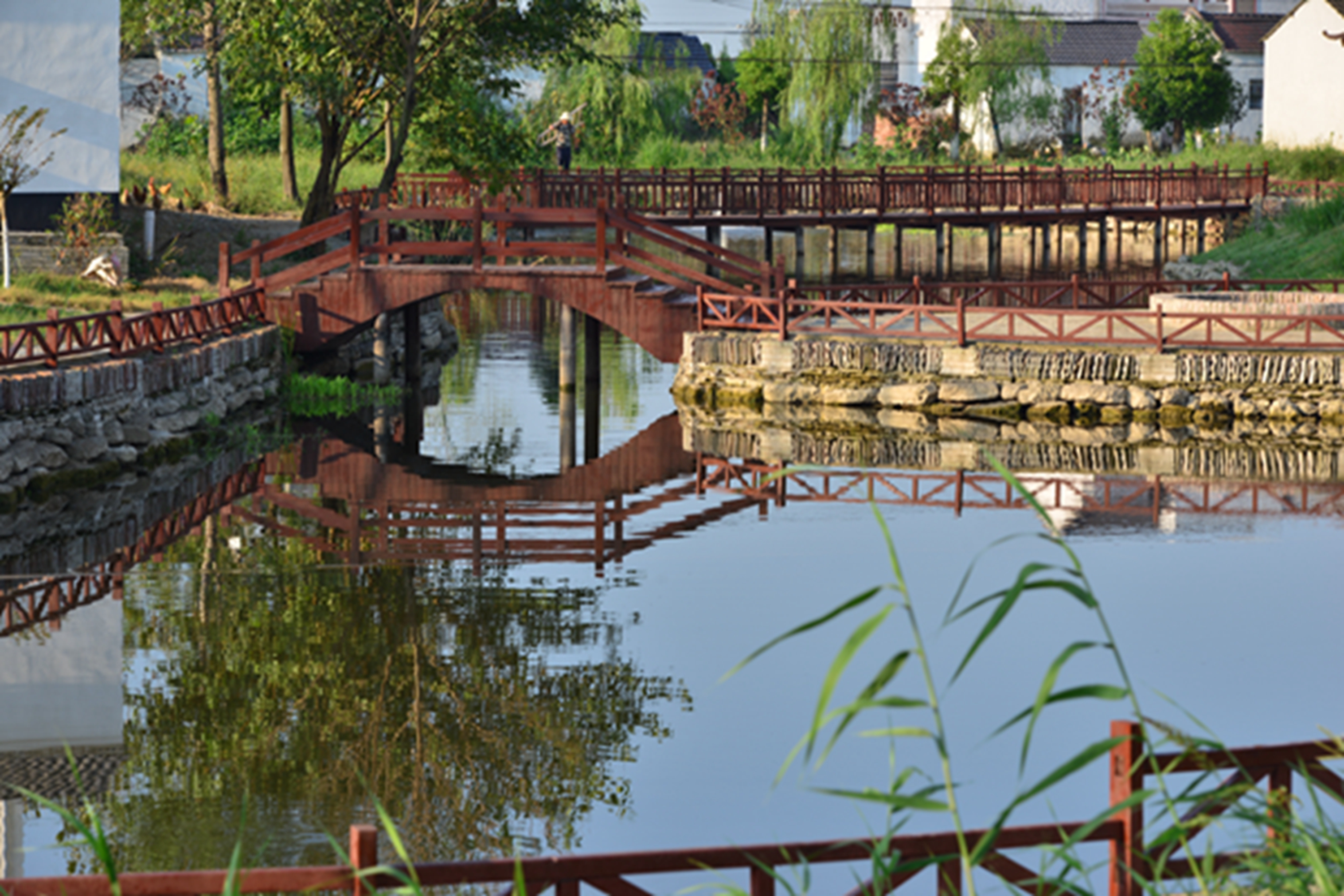 湖北仙桃胡场镇蔡滩村新农村面貌