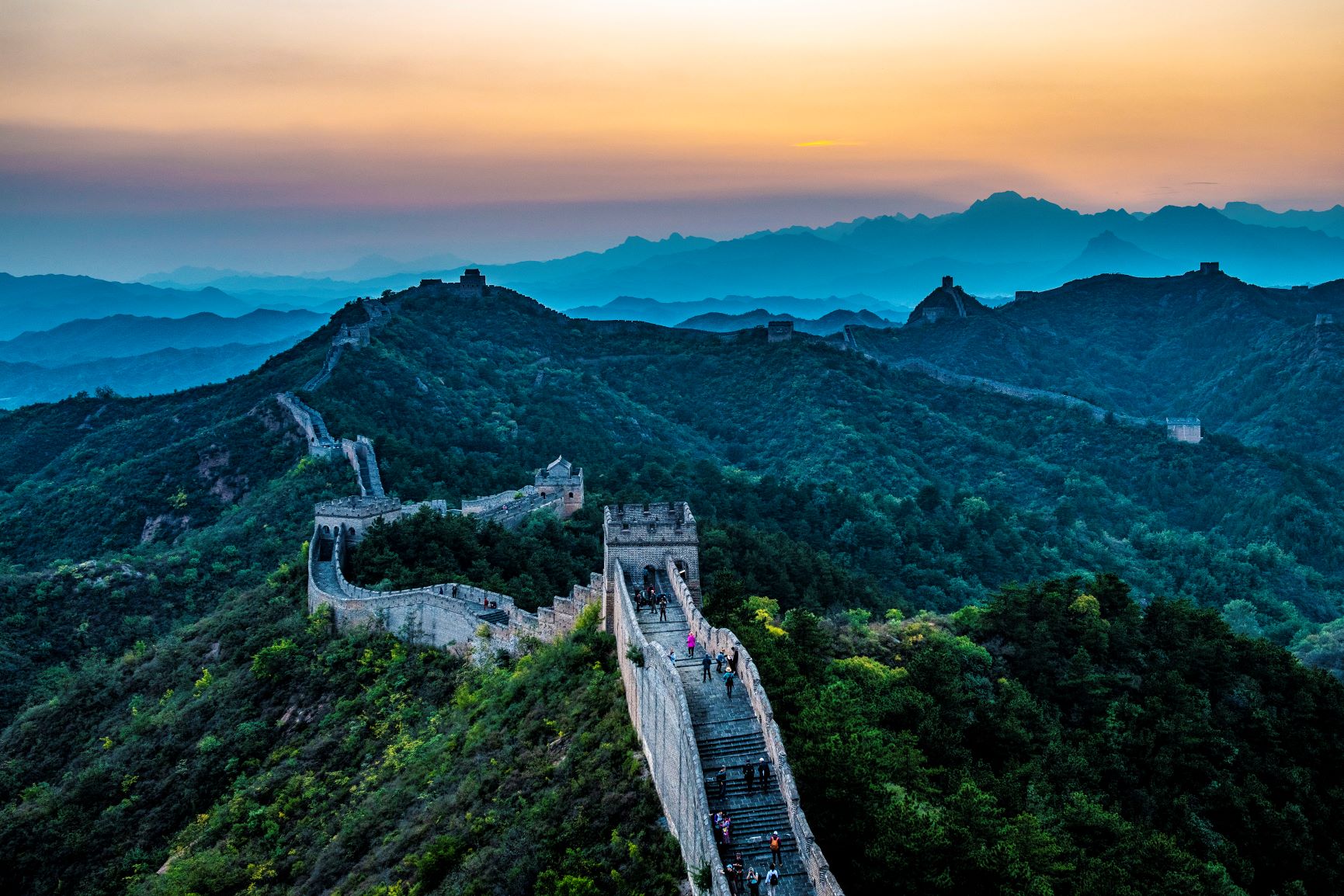 《晚霞中的长城》-北京长城摄影展征稿区-大众摄影网
