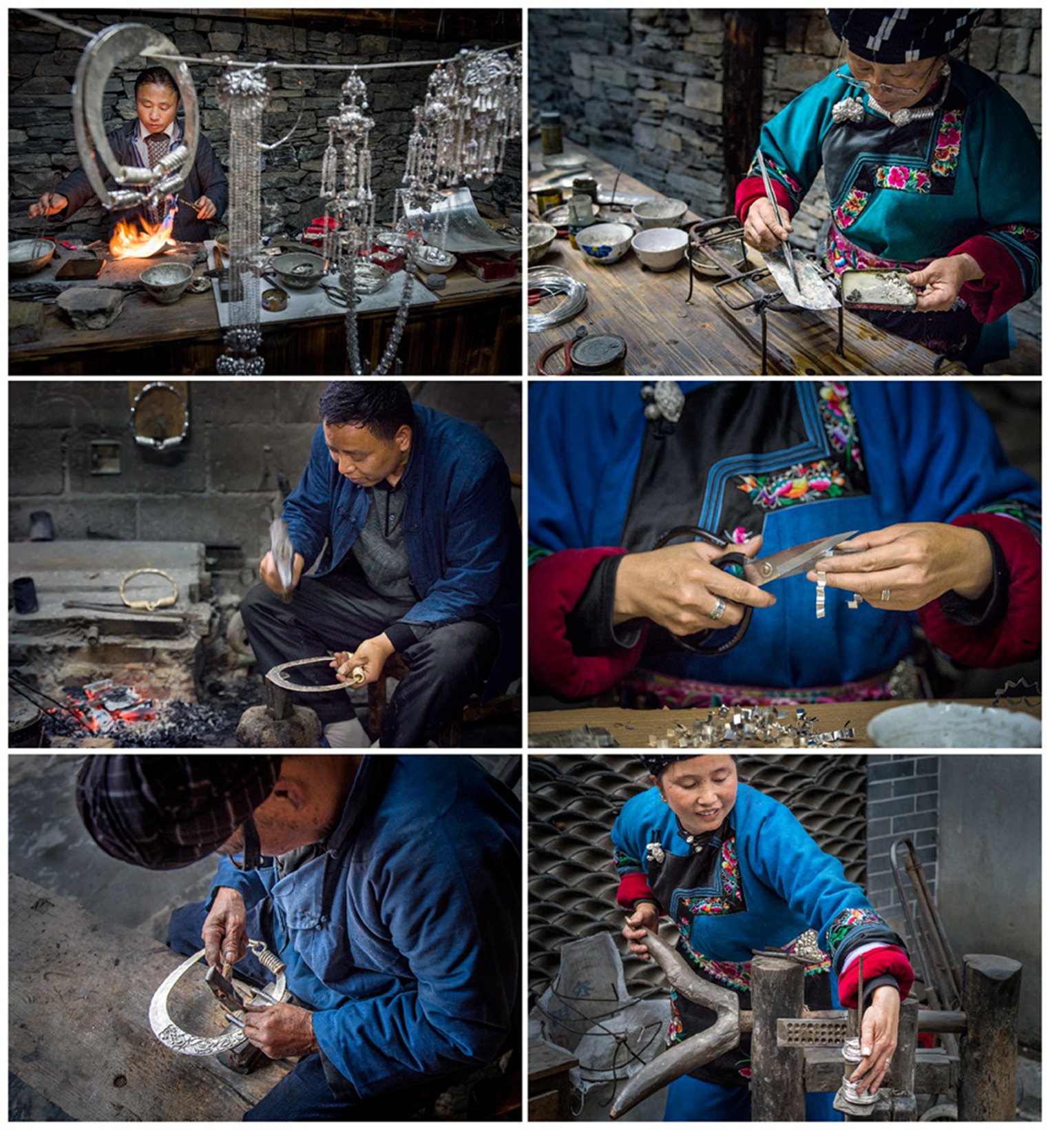 《苗族银饰制作(1-6)》